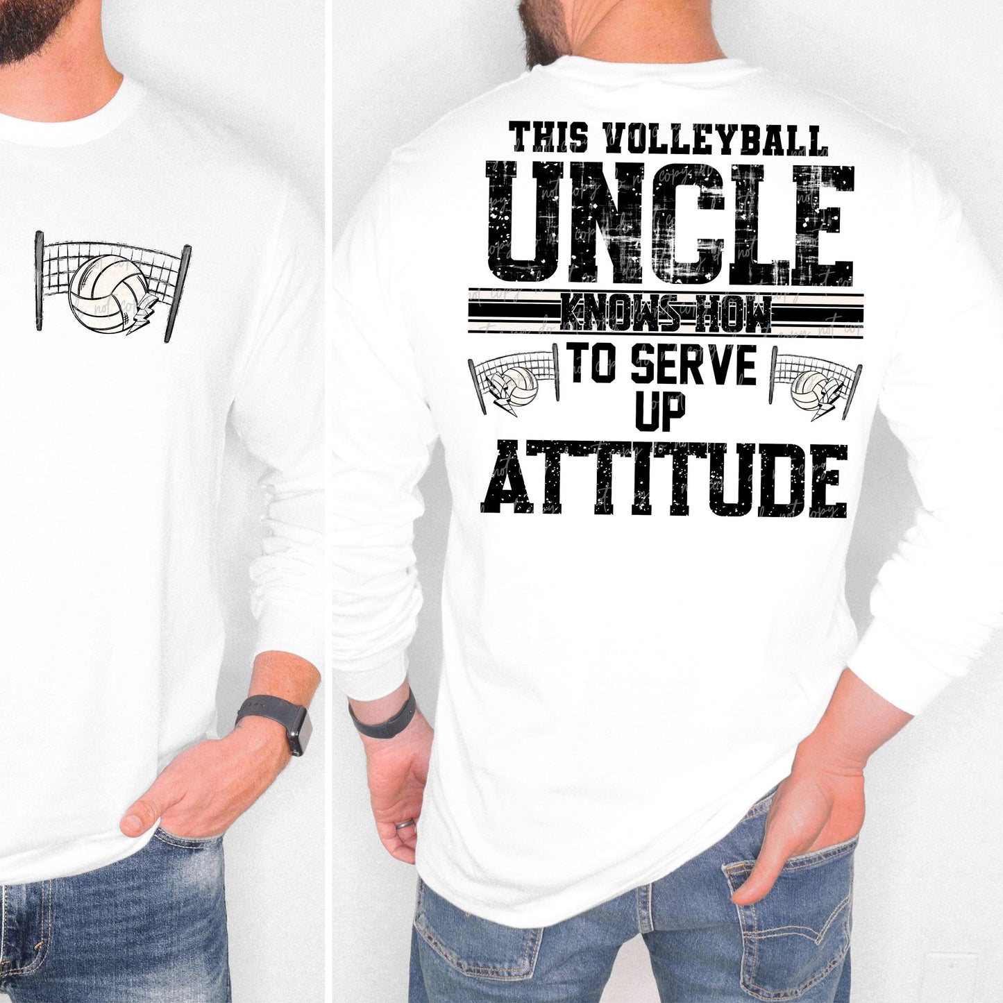 Volleyball Custom Name Attitude-Ollie & Co.