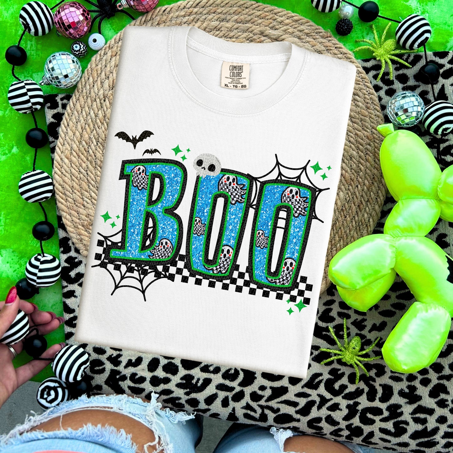 Boo Faux Embroidery-Ollie & Co.