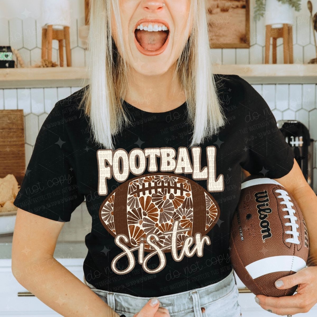 FLORAL FOOTBALL NAMES - PICK YOUR TITLE
