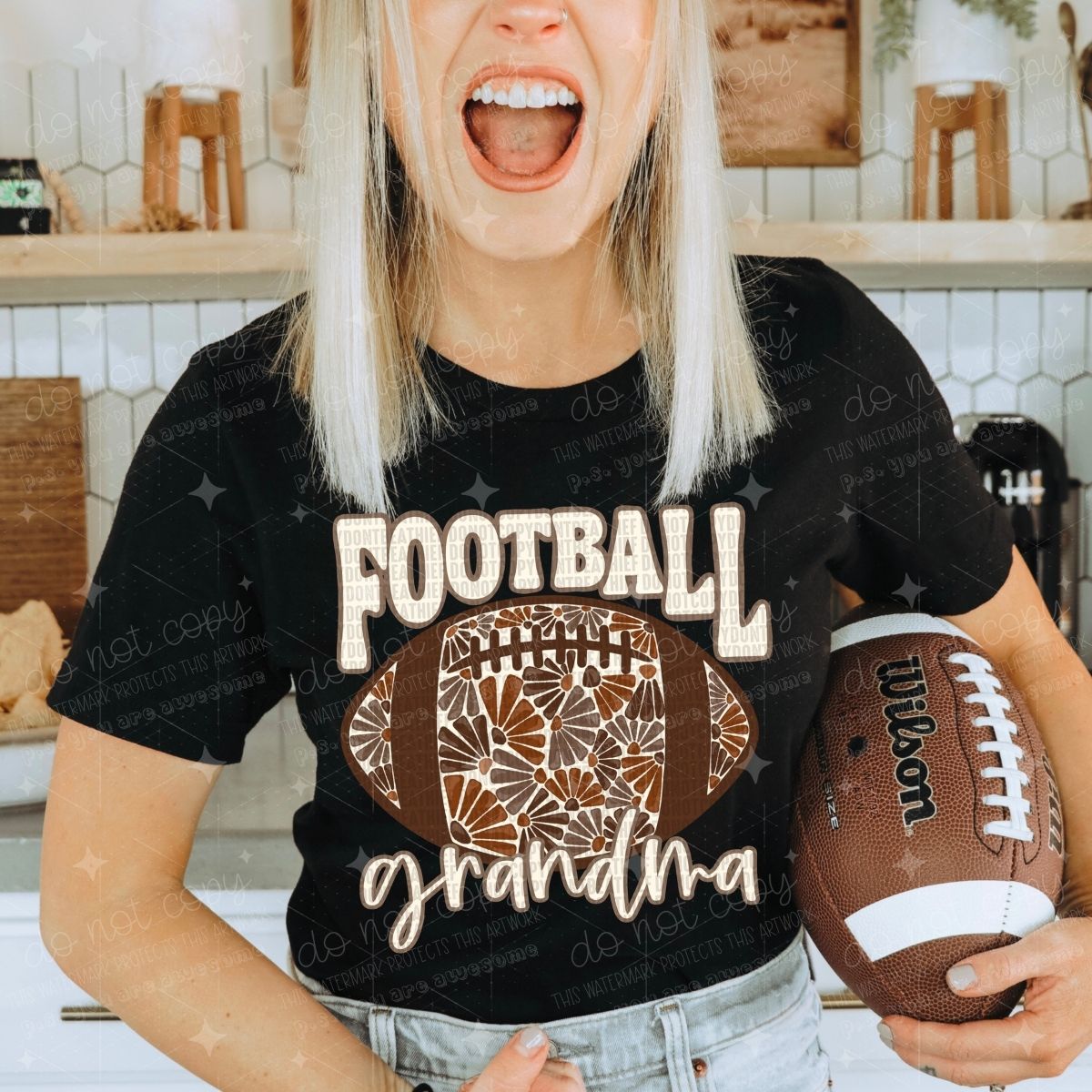 FLORAL FOOTBALL NAMES - PICK YOUR TITLE