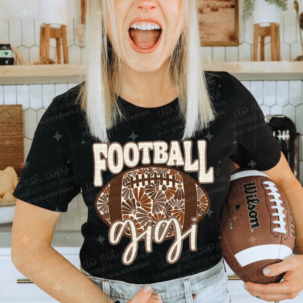 FLORAL FOOTBALL NAMES - PICK YOUR TITLE