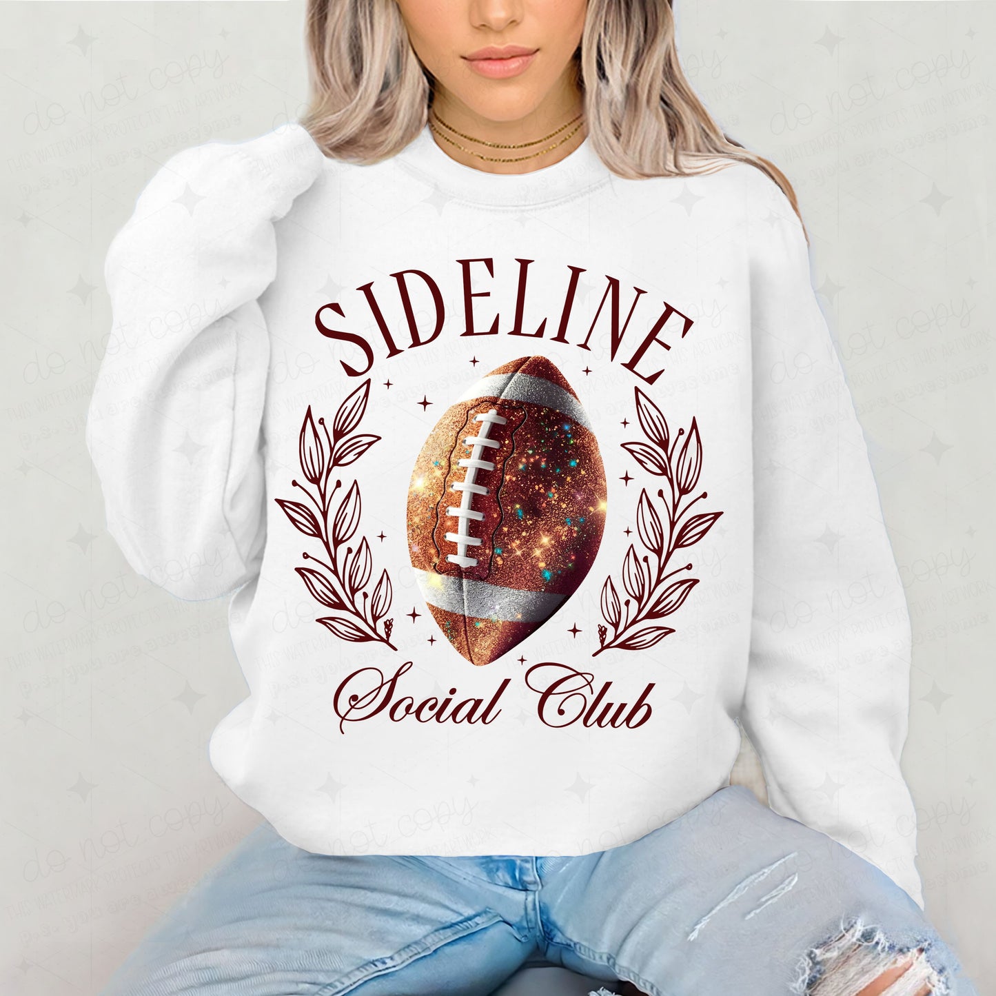SIDELINE SOCIAL CLUB *FAUX GLITTER*