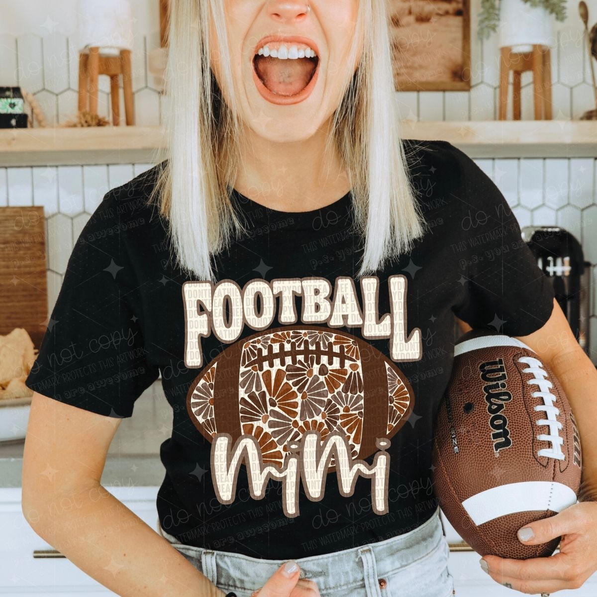 FLORAL FOOTBALL NAMES - PICK YOUR TITLE
