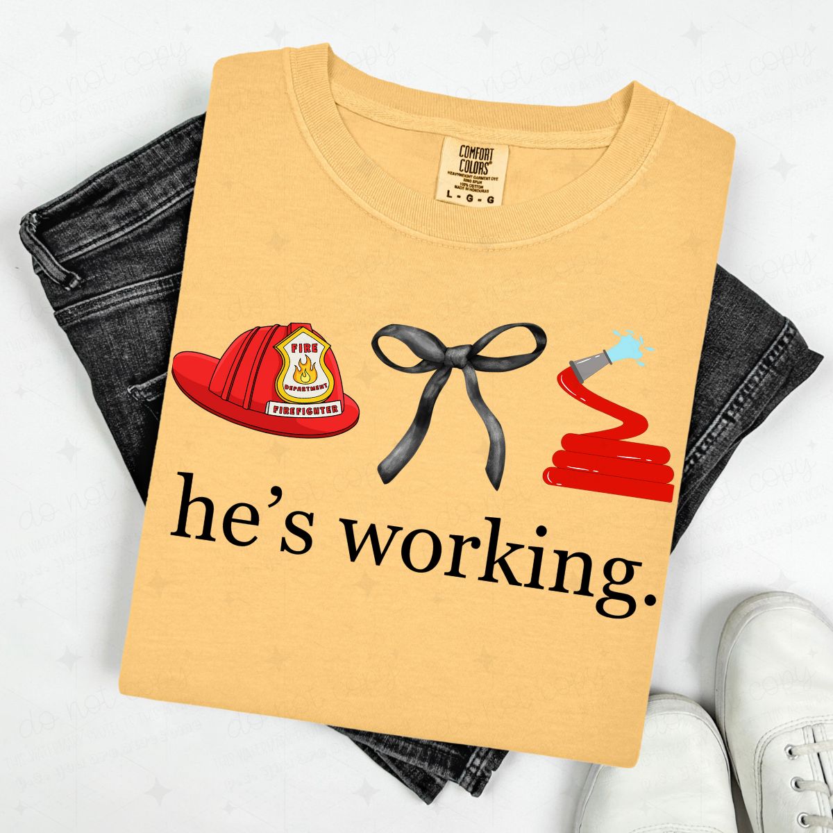 COQUETTE HE'S WORKING. - FIREFIGHTER
