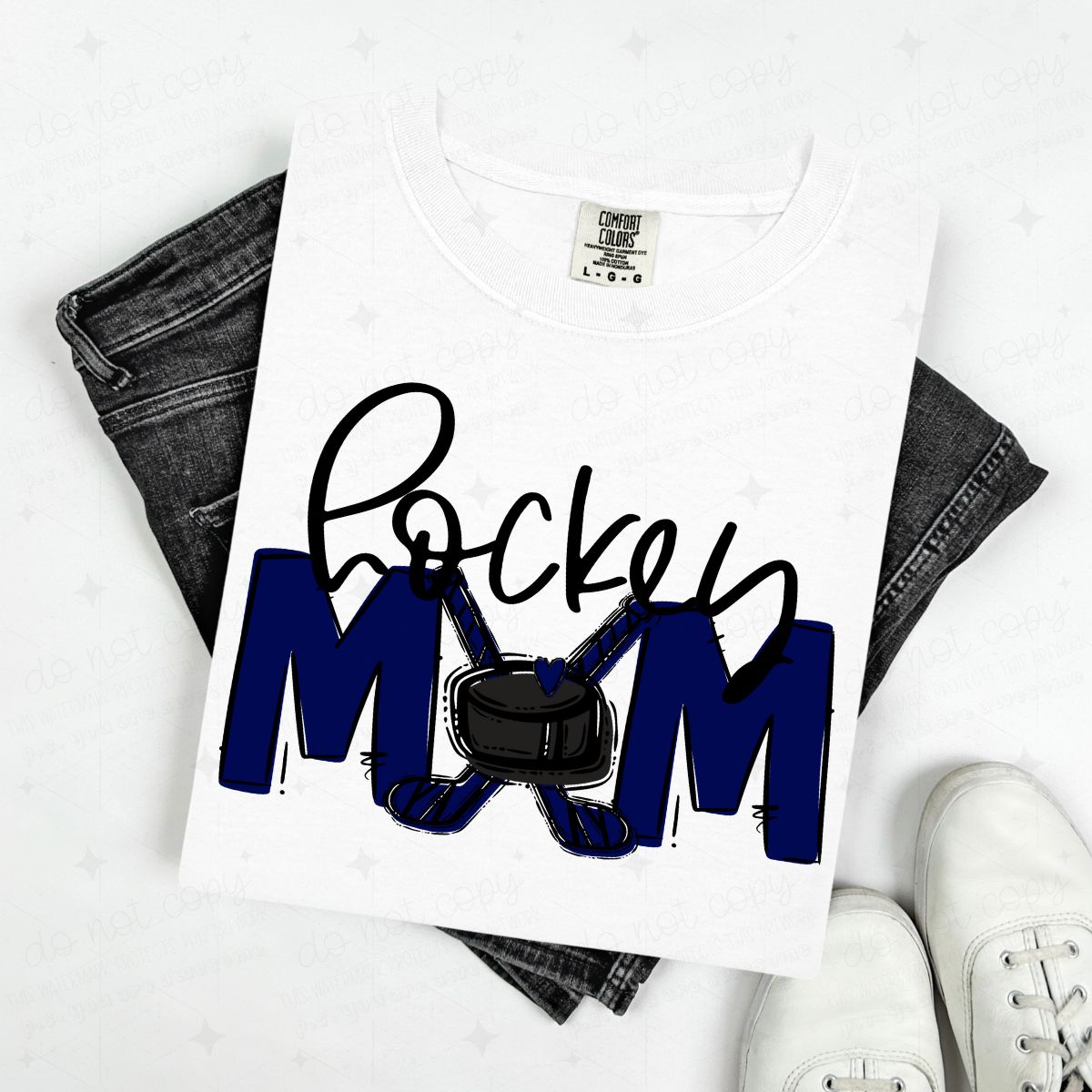 HOCKEY MOM - FLOWER/NO FLOWER OPTIONS