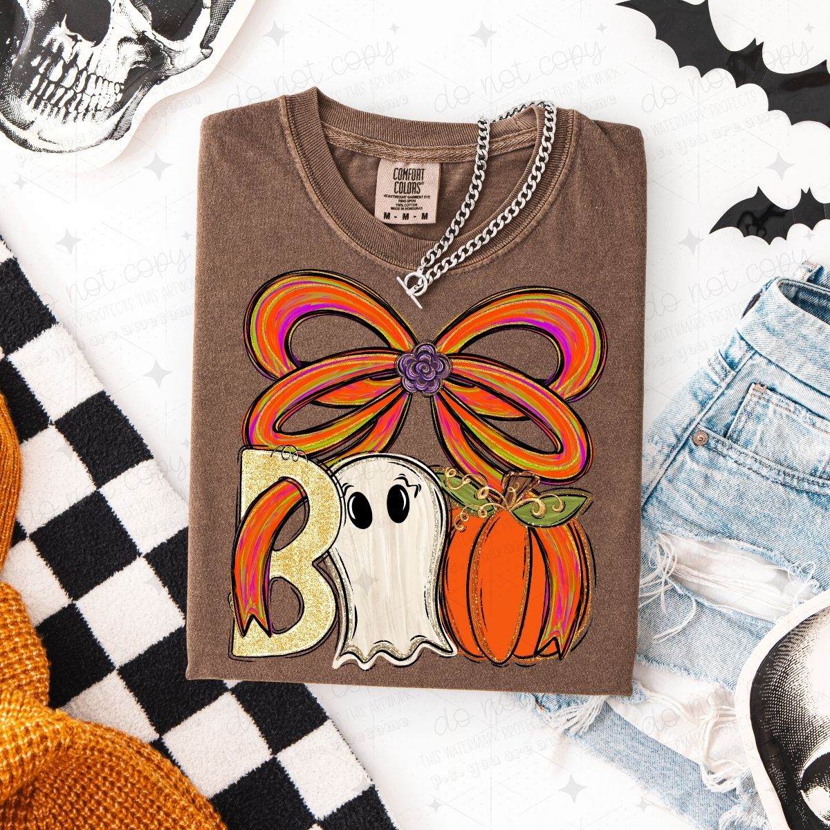 COQUETT BOO - FAUX GLITTER