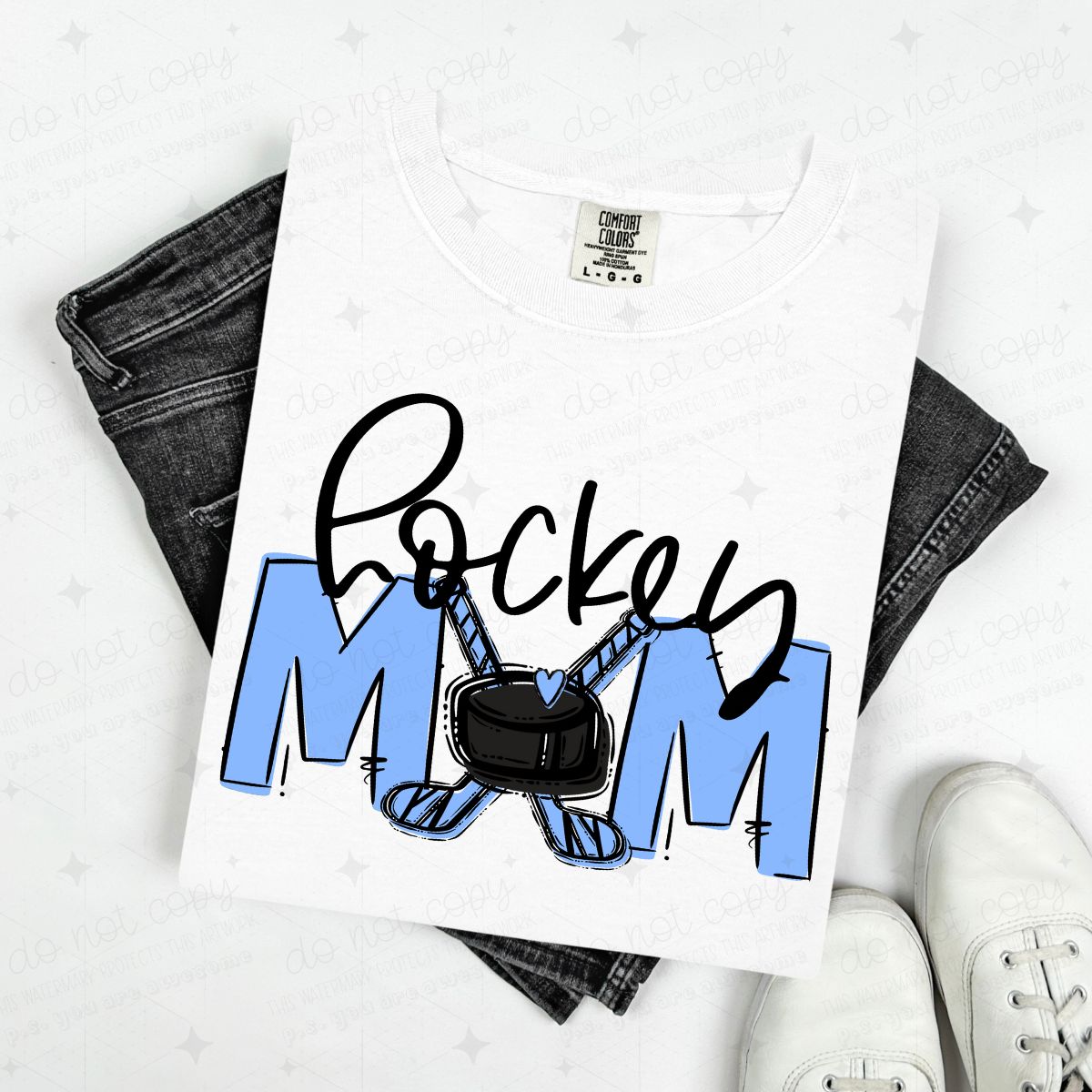 HOCKEY MOM - FLOWER/NO FLOWER OPTIONS