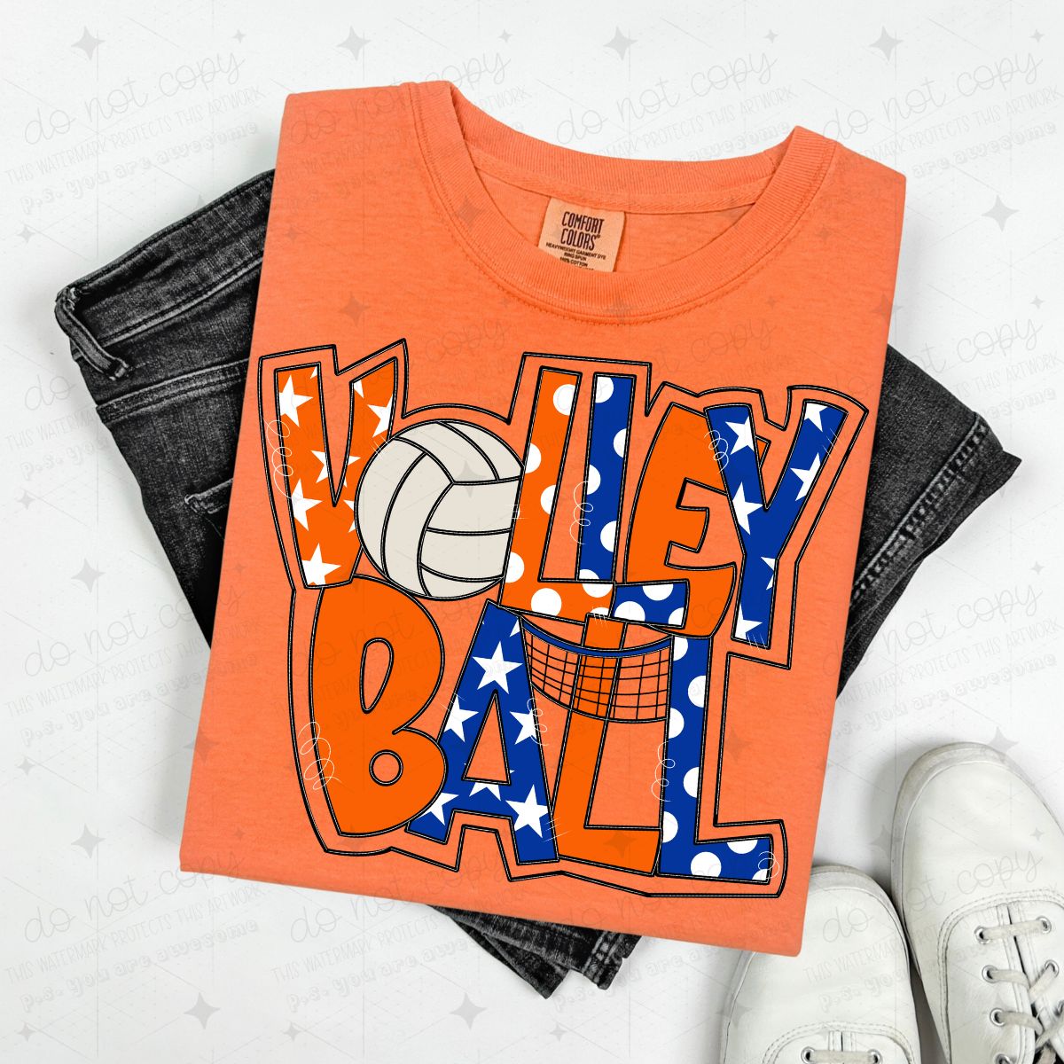 VOLLEYBALL - BLUE/ORANGE
