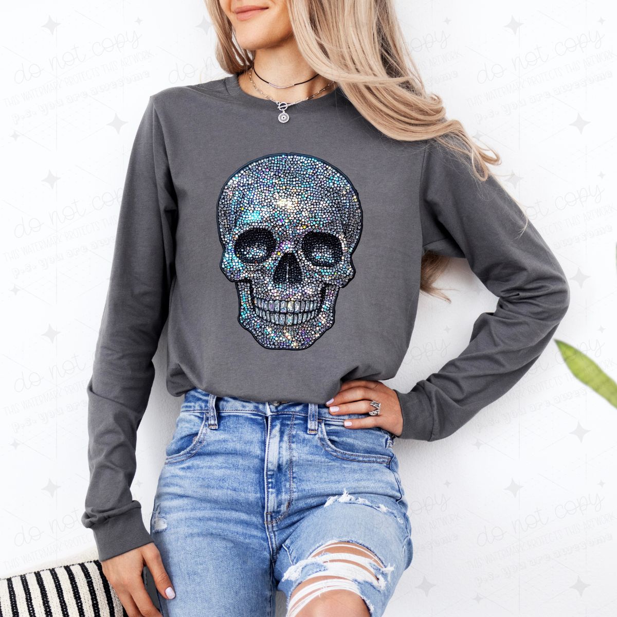 BLING SKELLIE - FAUX RHINESTONES