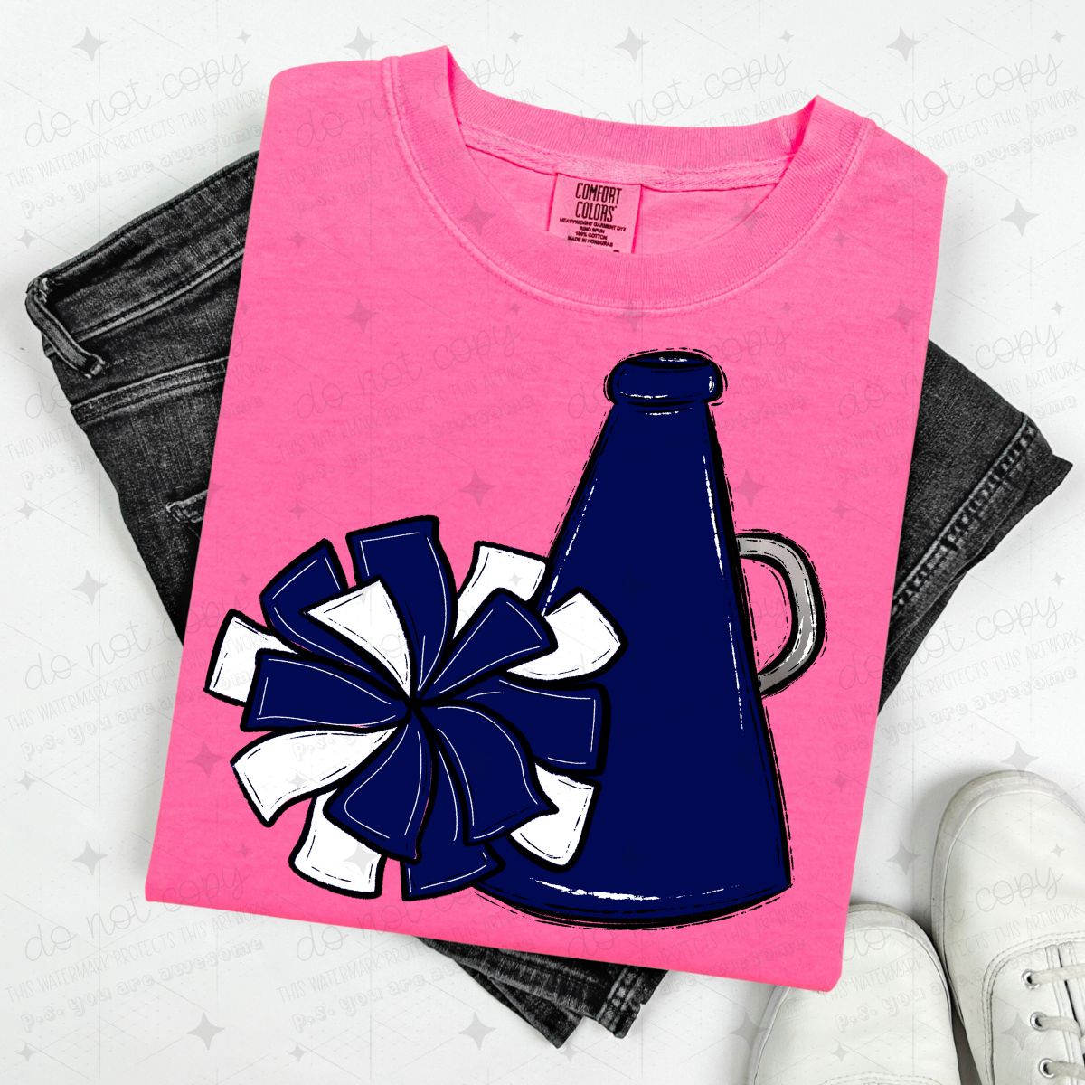POMPOM & MEGAPHONE - NAVY BLUE