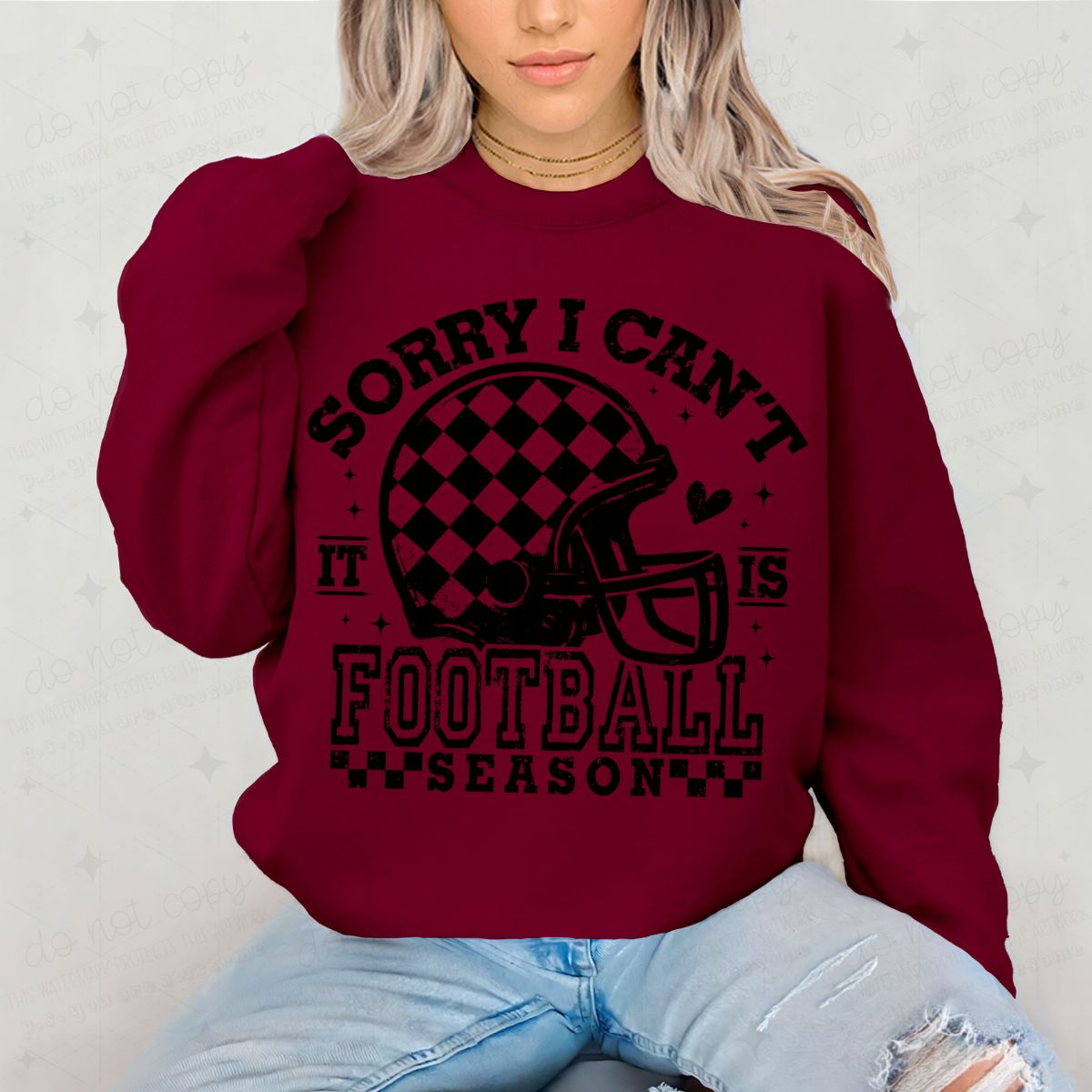SORRY I CAN'T IT IS FOOTBALL SEASON
