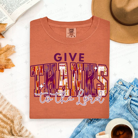 GIVE THANKS TO THE LORD