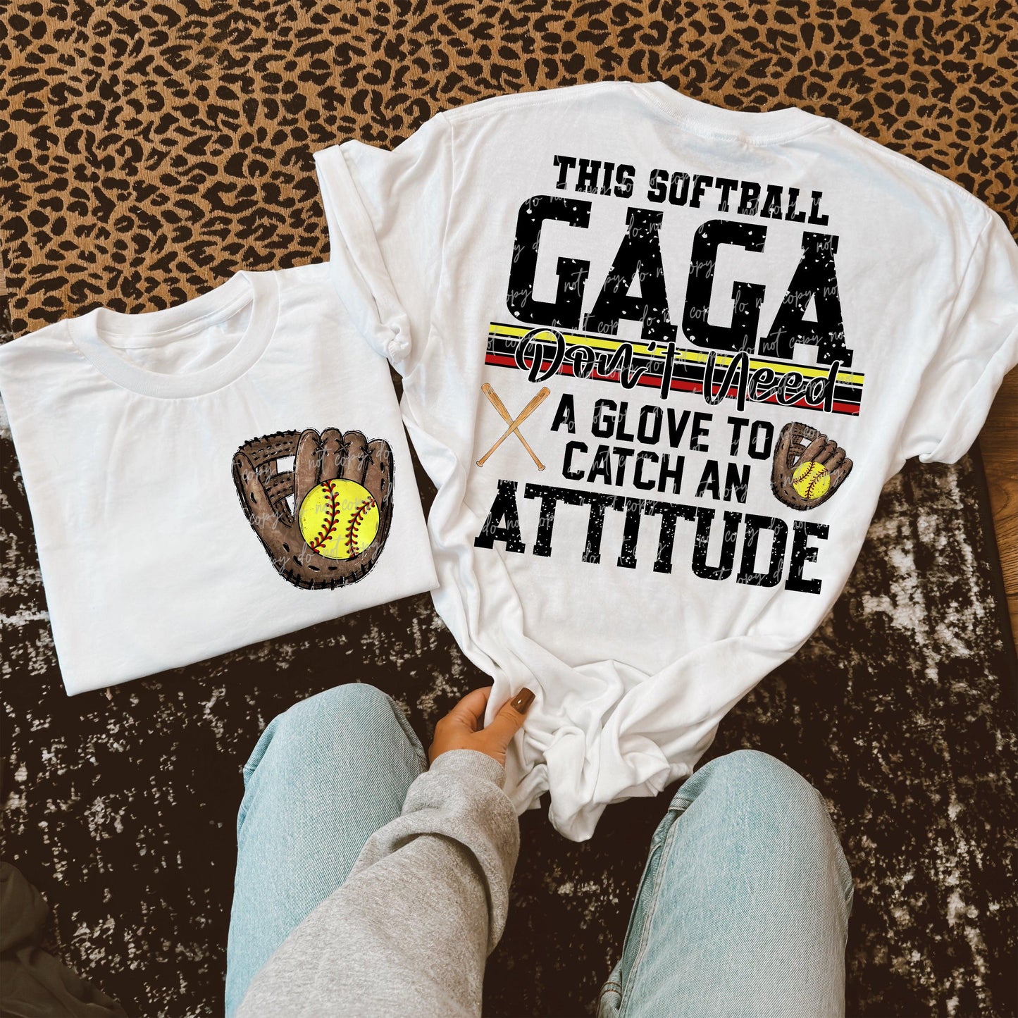 Softball Custom Name Attitude-Ollie & Co.