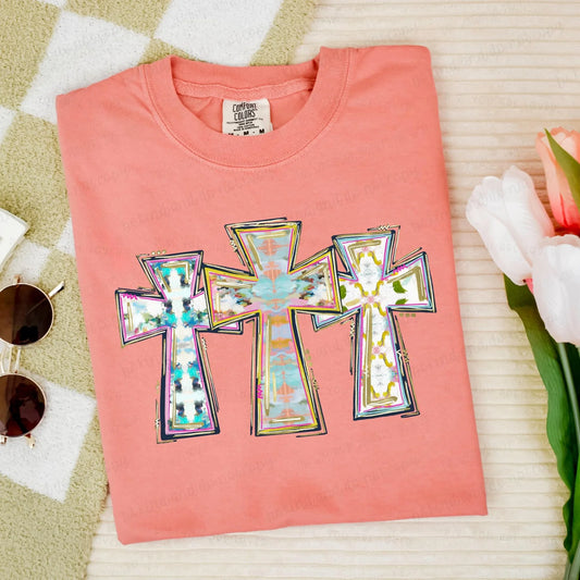 Watercolor Cross Trio-Ollie & Co.