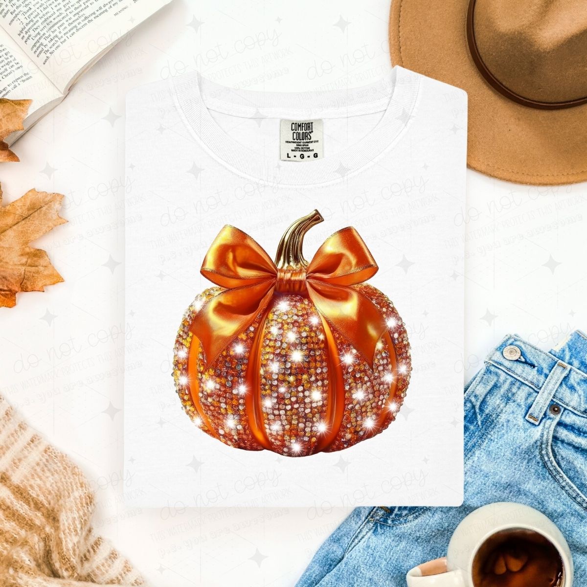 COQUETTE PUMPKIN *FAUX RHINESTONES*