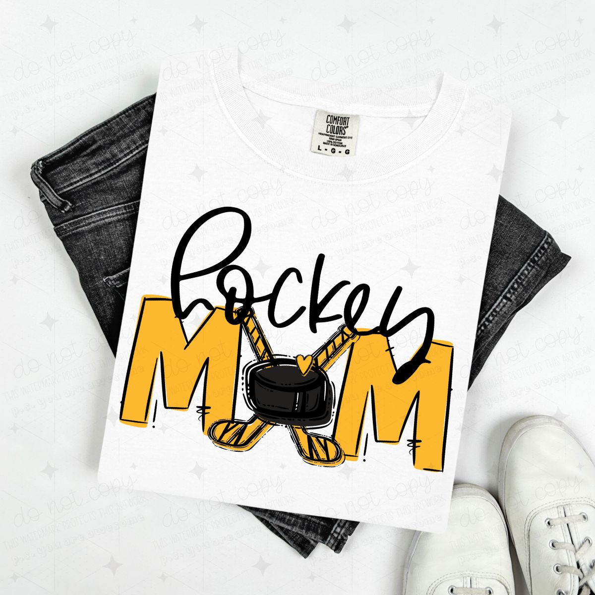 HOCKEY MOM - FLOWER/NO FLOWER OPTIONS