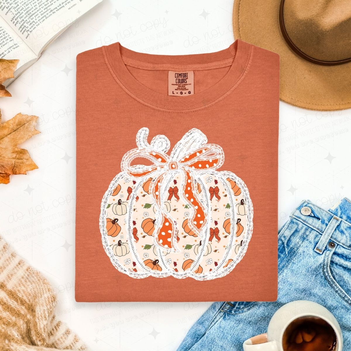 COQUETTE PUMPKIN *FAUX LACE*