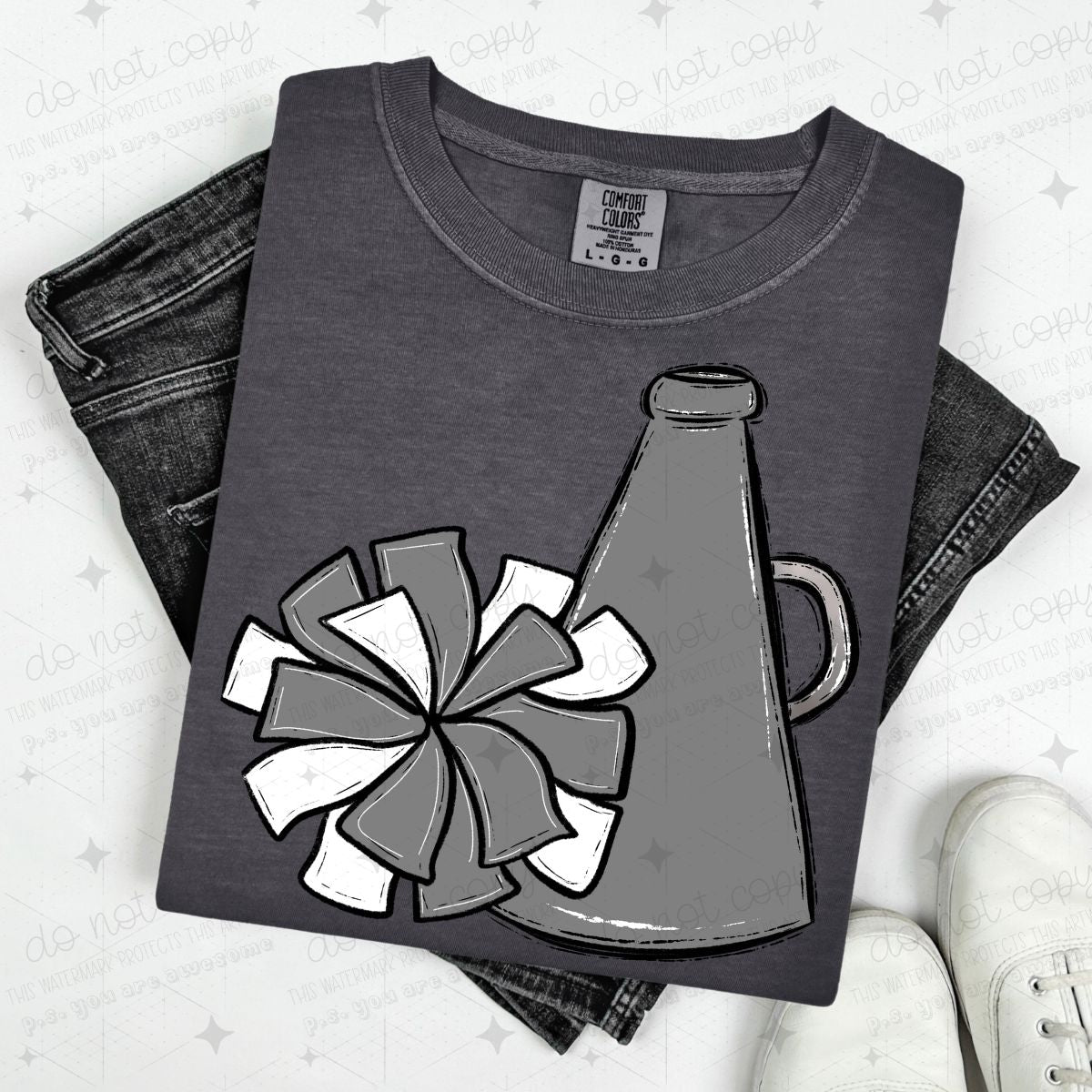 POMPOM & MEGAPHONE - GRAY