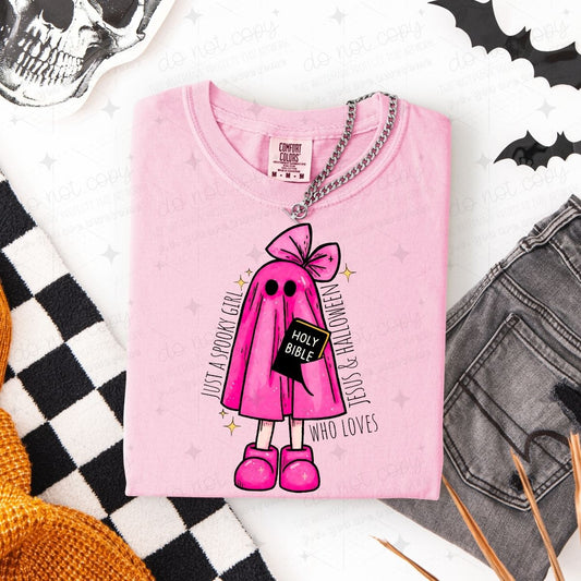 COQUETTE JUST A SPOOKY GIRL WHO LOVES JESUS & HALLOWEEN