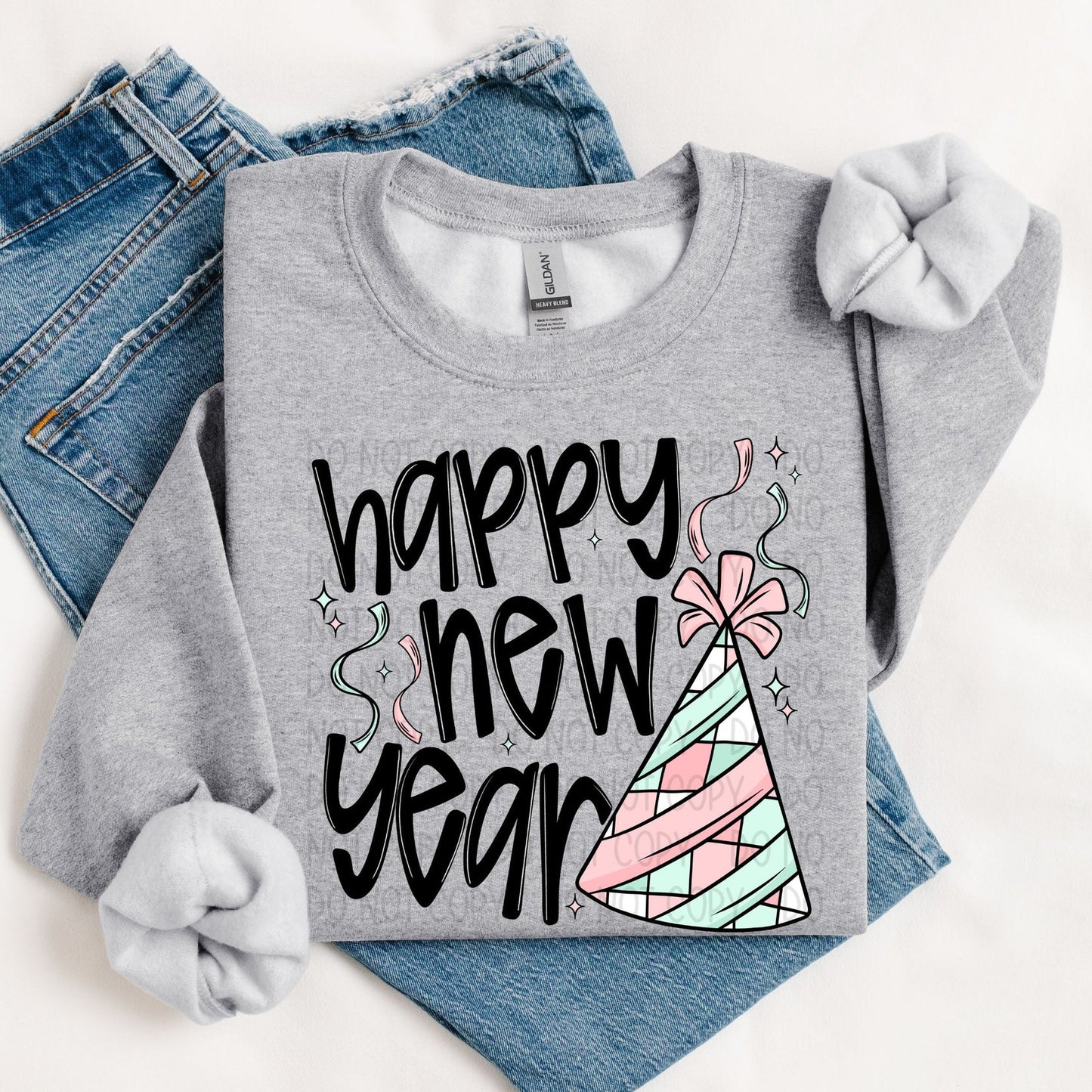 Happy New Year Retro Pastels-Ollie & Co.