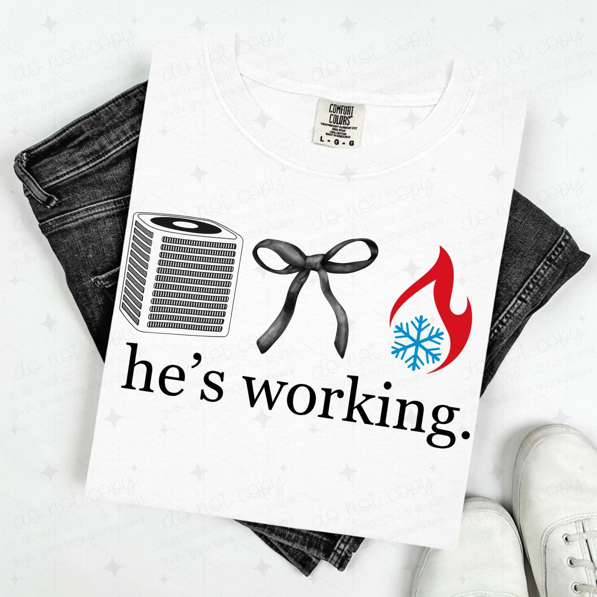 COQUETTE HE'S WORKING. - HVAC