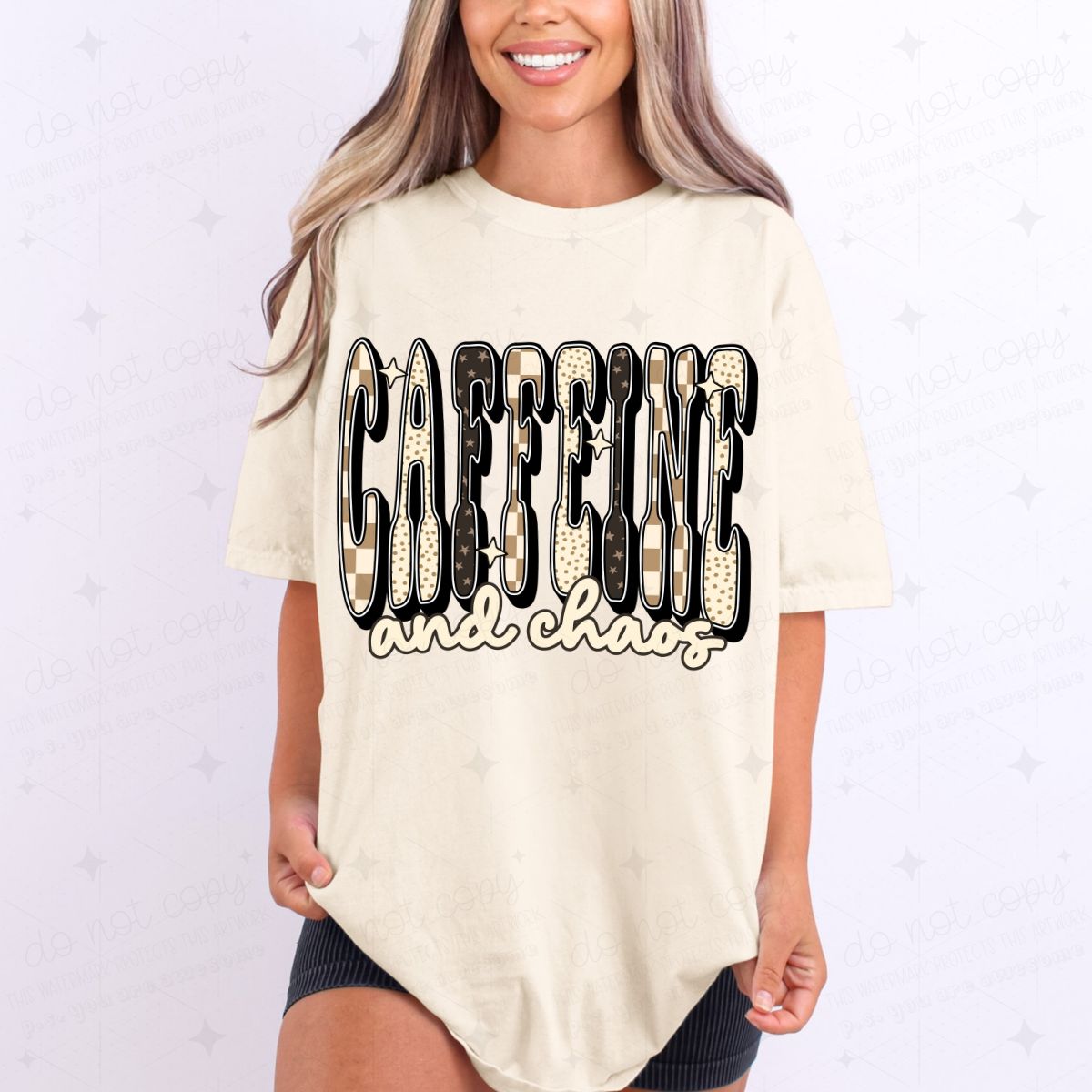 CAFFEINE AND CHAOS *GILDAN SOFT STYLE ONLY*