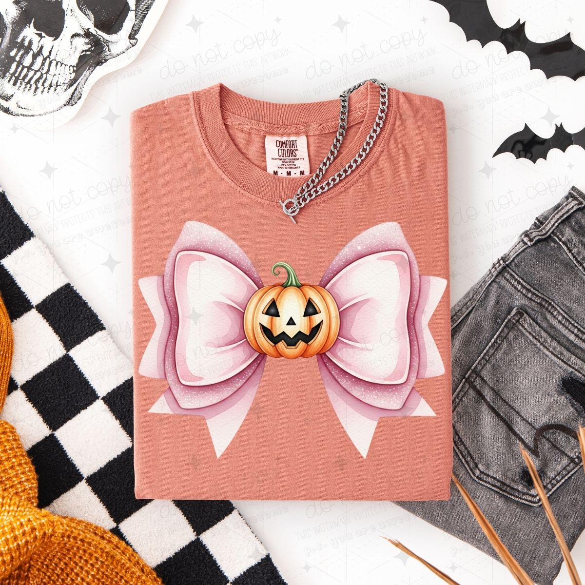 COQUETTE JACK O LANTERN BOW