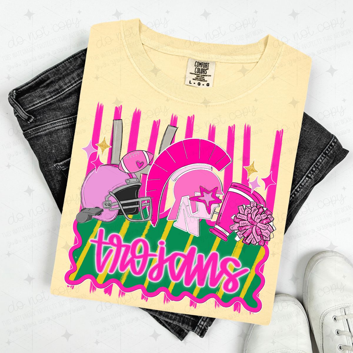 TROJANS - FAUX GLITTER