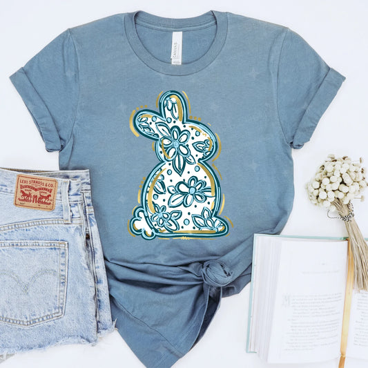 Blue & Gold Bunny-Ollie & Co.