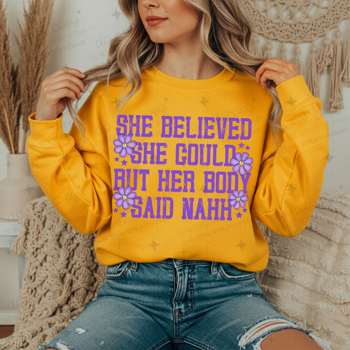 SHE BELIEVED SHE COULD BUT HER BODY SAID NAHH