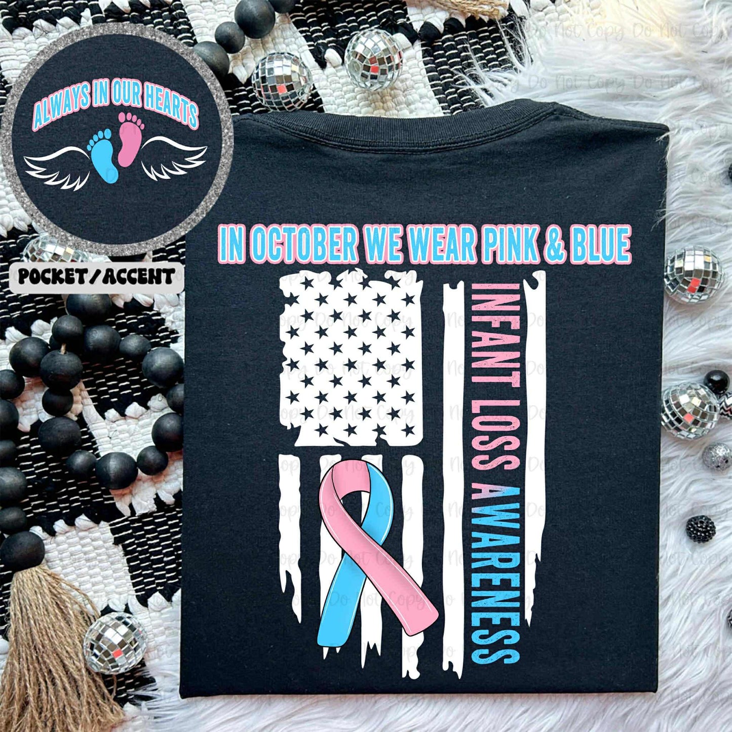 IN OCTOBER WE WEAR PINK AND BLUE *OLLIE & CO EXCLUSIVE*