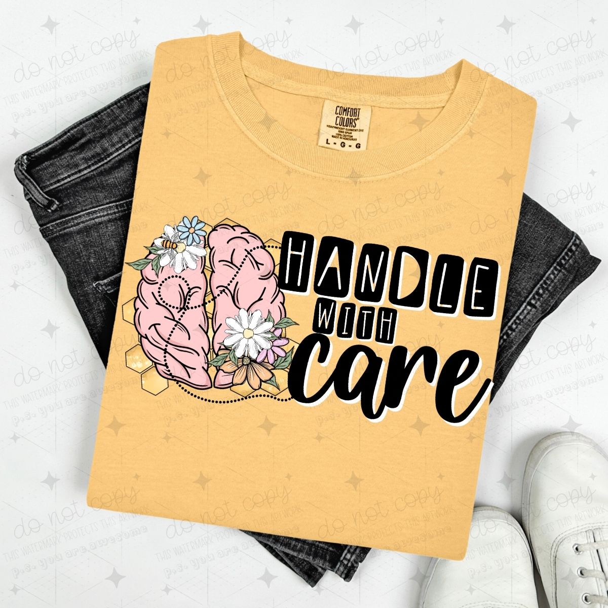 HANDLE WITH CARE - BEES + FLORAL BRAIN