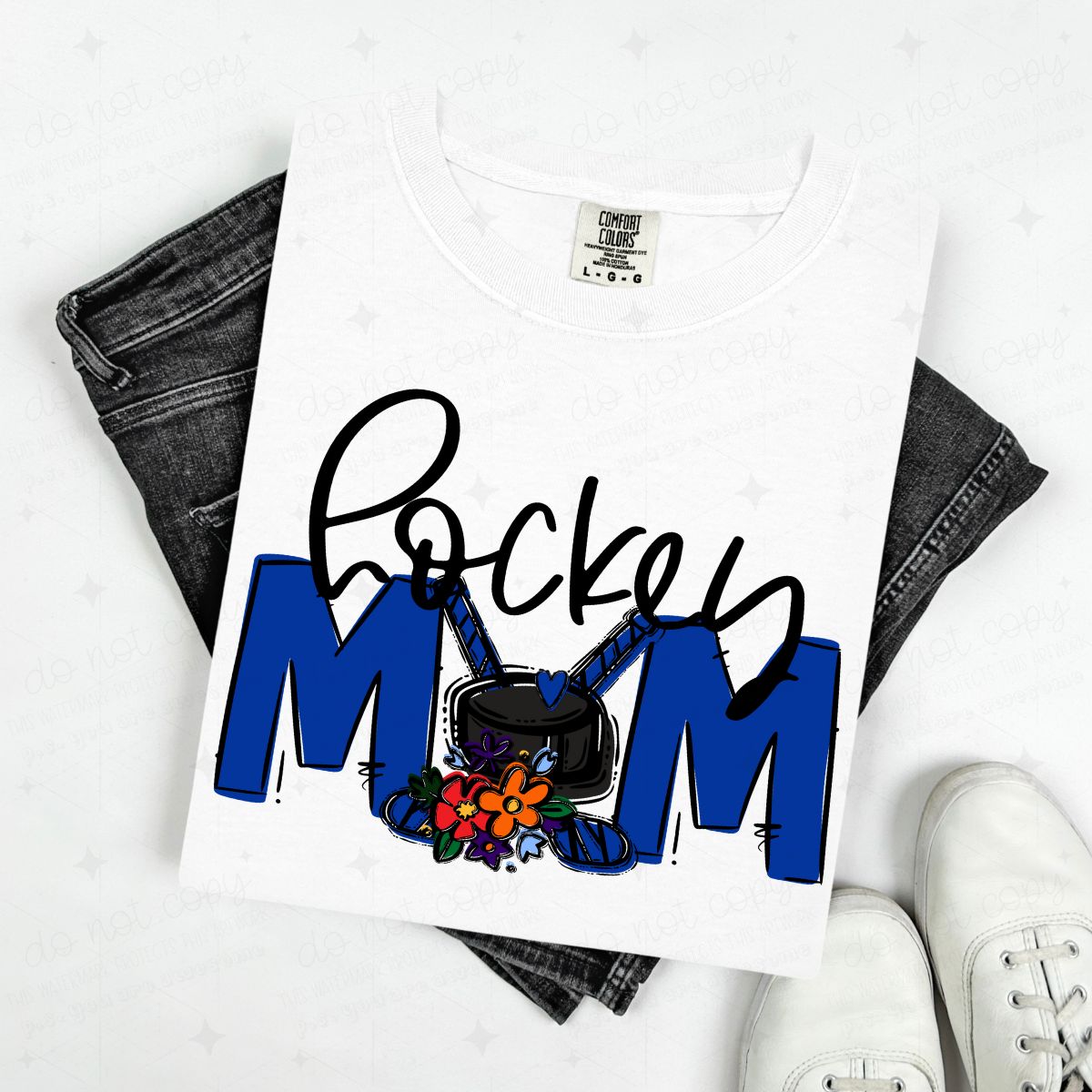 HOCKEY MOM - FLOWER/NO FLOWER OPTIONS