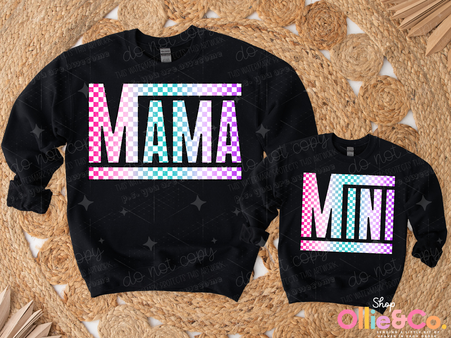 Mama Colorful Checker-Ollie & Co.
