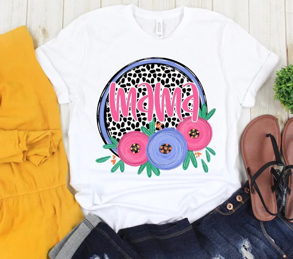 Dot & Floral Mom Names-Ollie & Co.