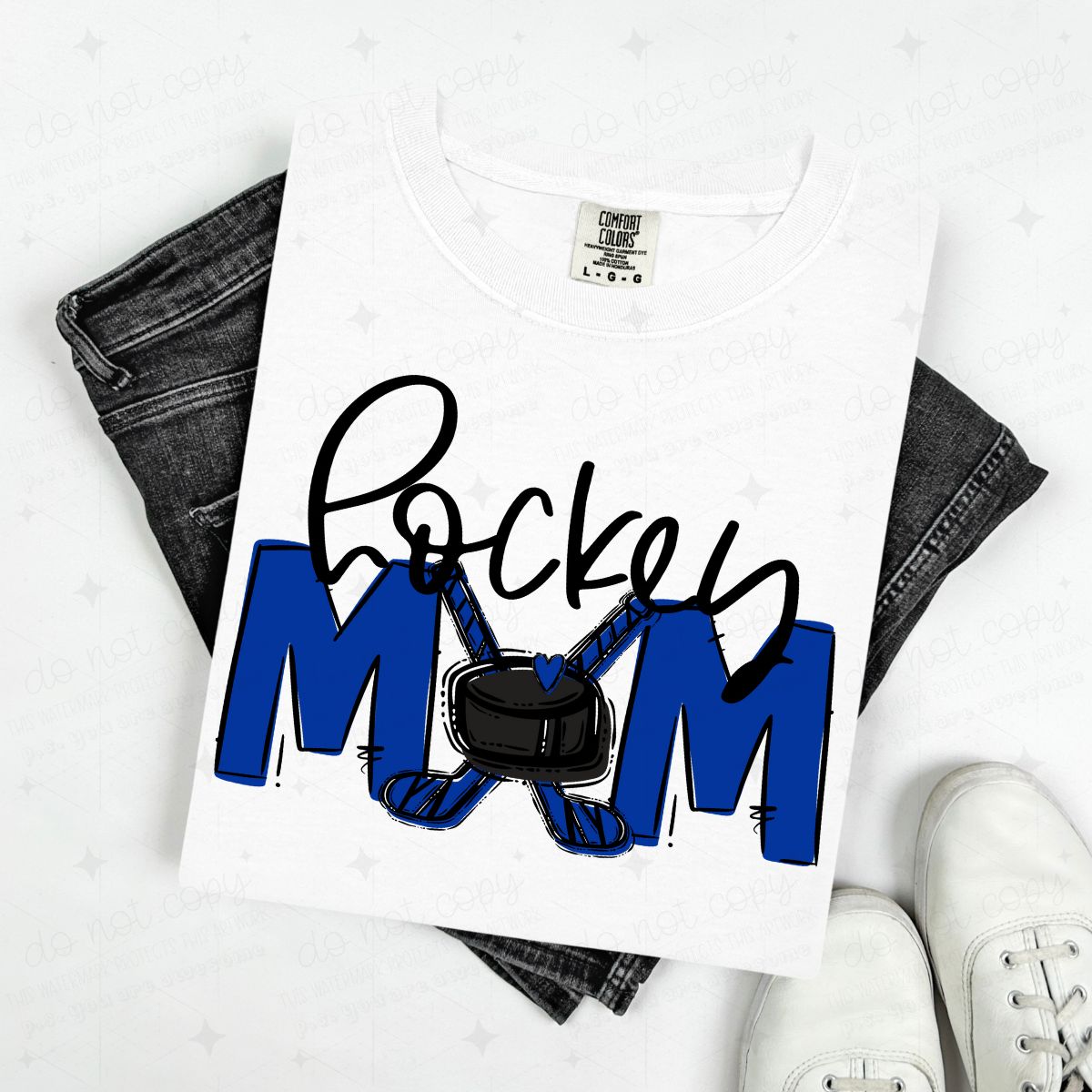 HOCKEY MOM - FLOWER/NO FLOWER OPTIONS