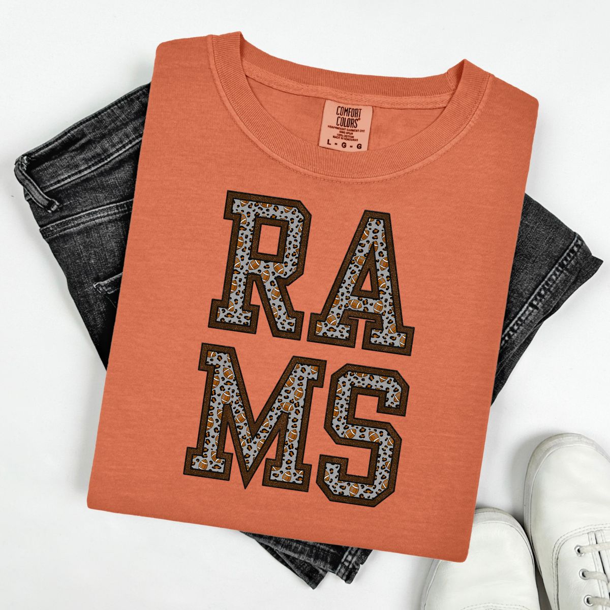 FOOTBALL MASCOTS - FAUX GLITTER