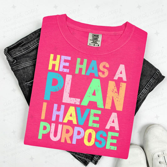 HE HAS A PLAN I HAVE A PURPOSE