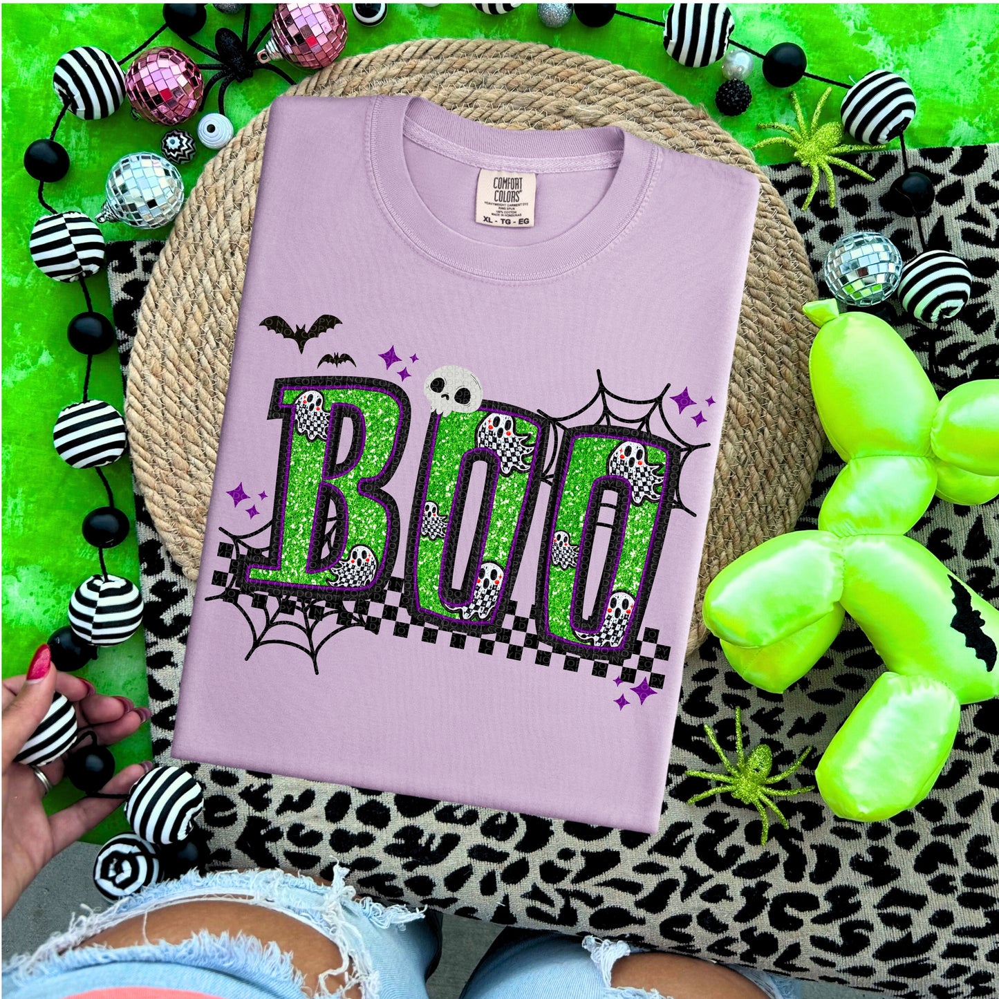 Boo Faux Embroidery-Ollie & Co.