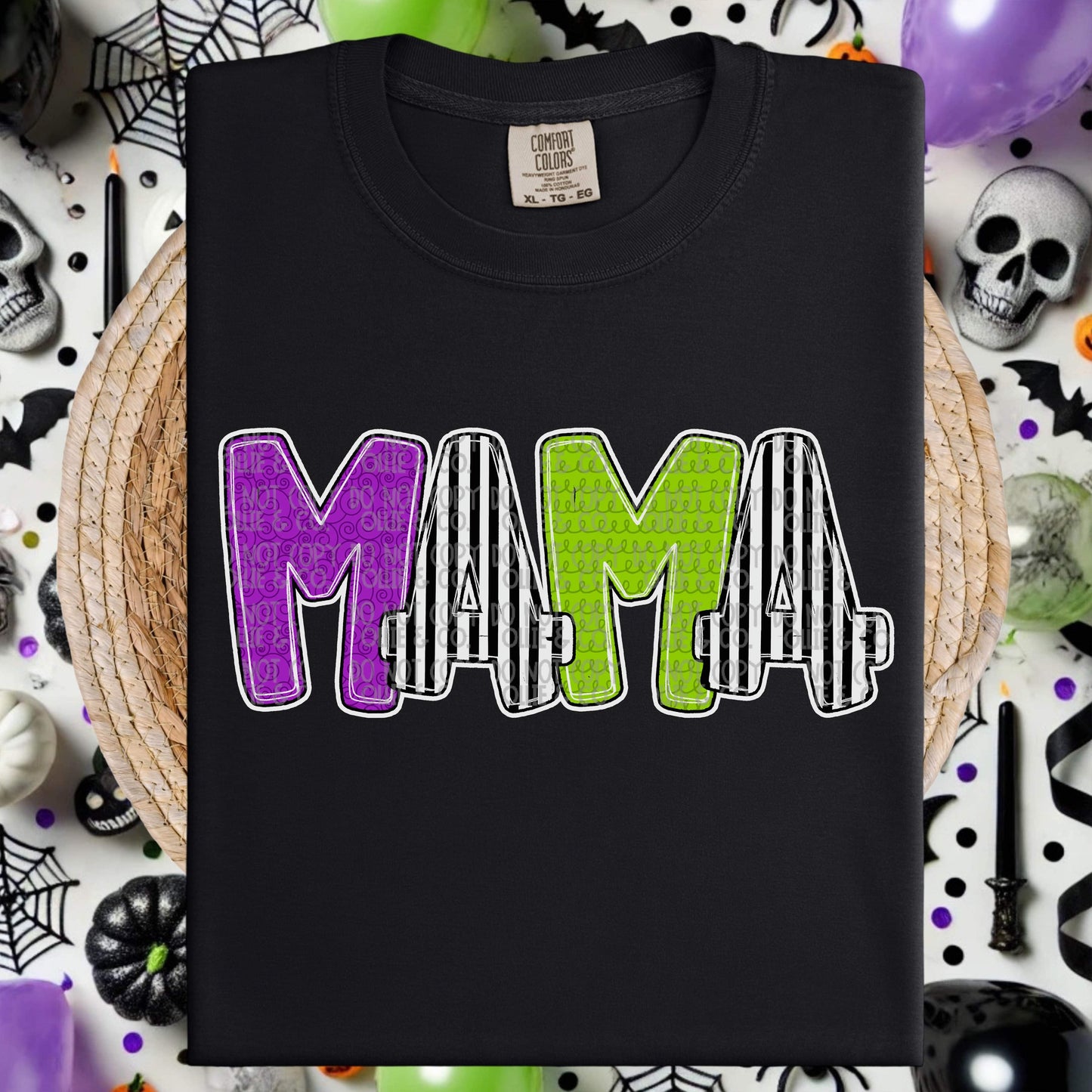 Purple & Lime Green Names-Ollie & Co.