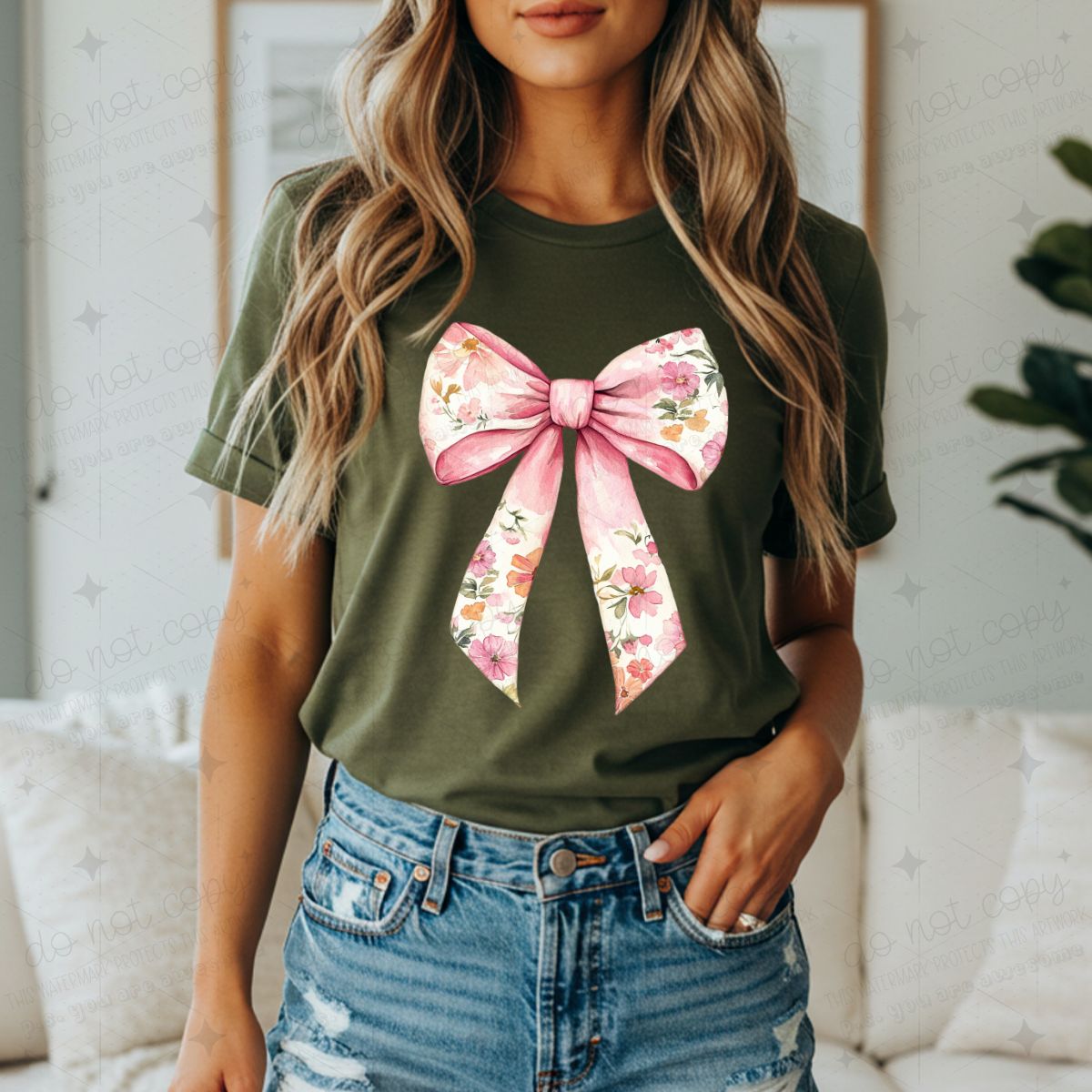 COQUETTE FLORAL BOW