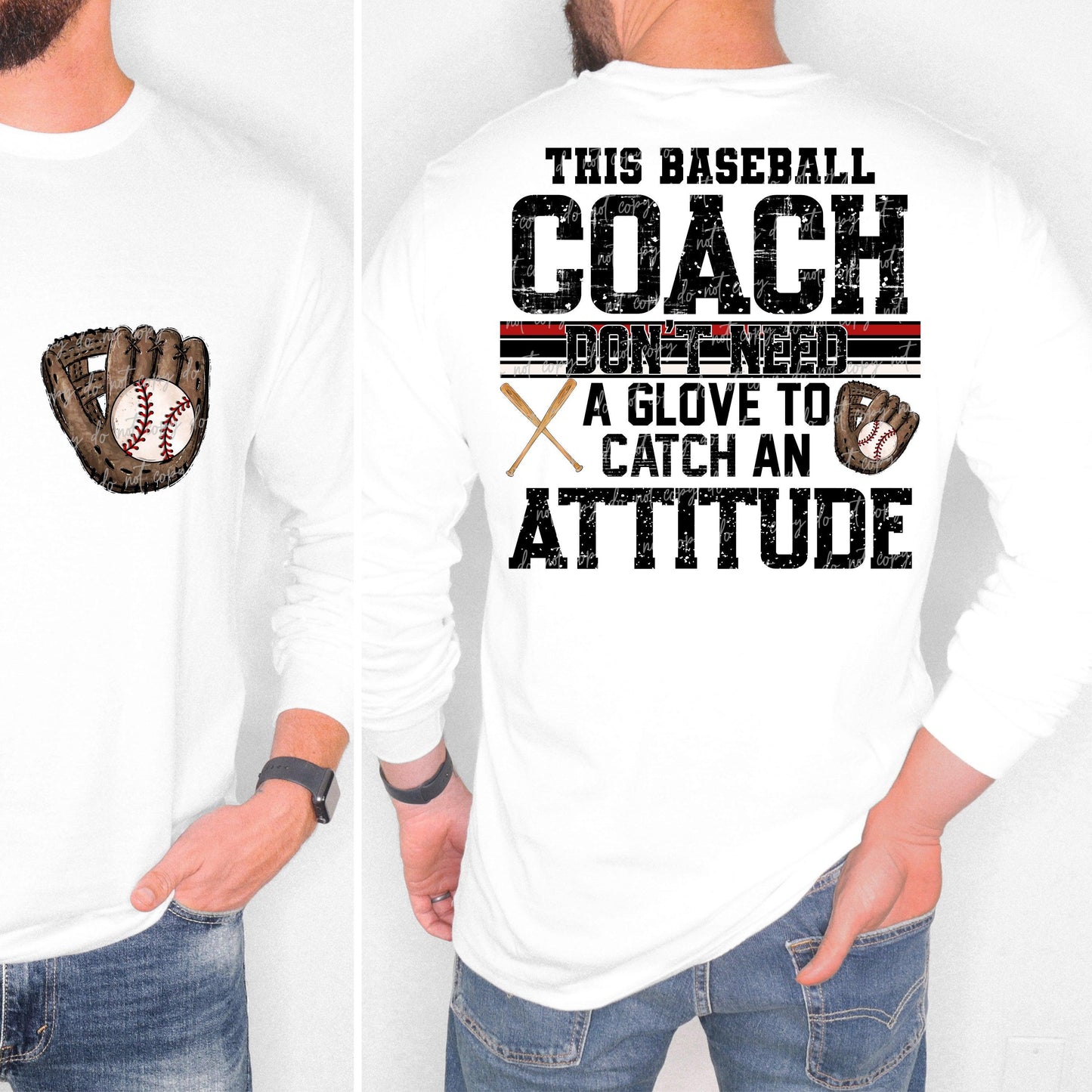 Baseball Custom Name Attitude-Ollie & Co.