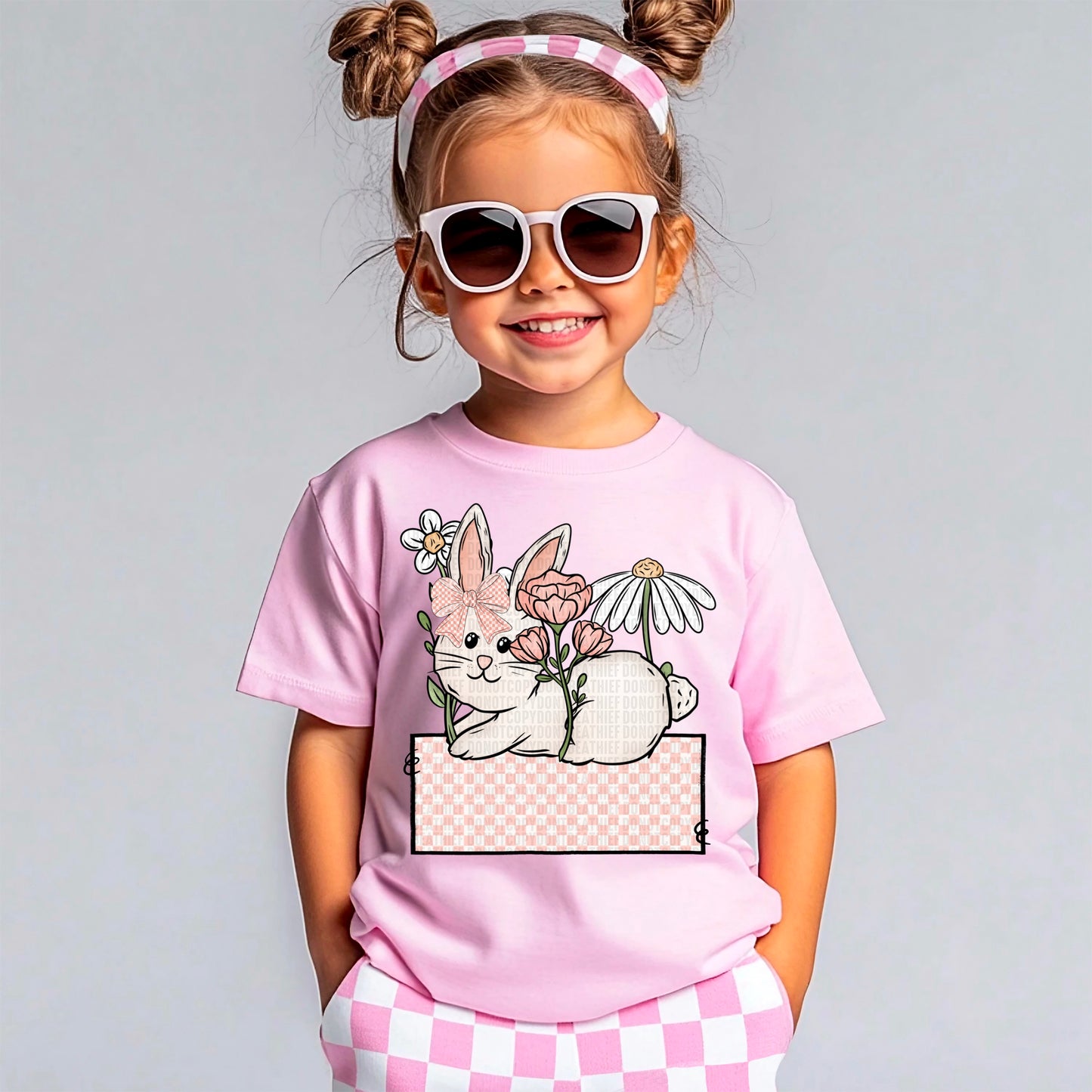 Cute Bunny Easter Girl Name Plate-Ollie & Co.