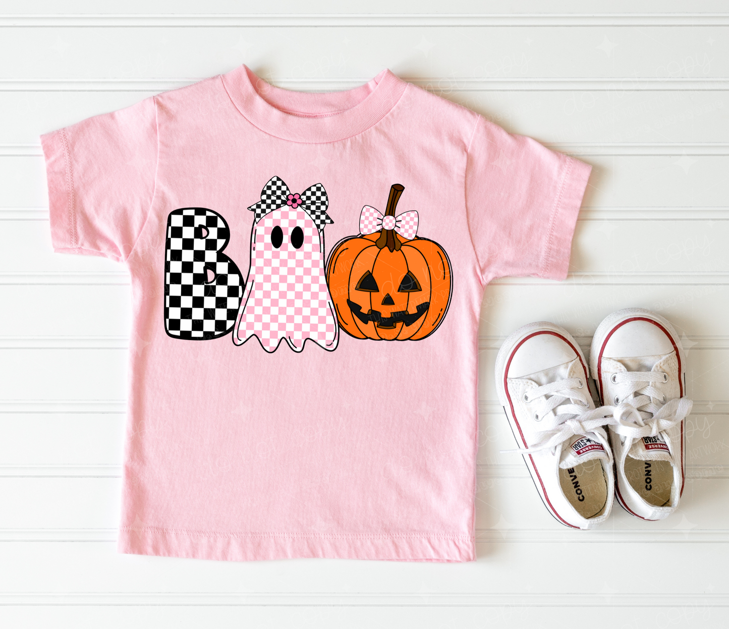 Boo Checkered Girl-Ollie & Co.
