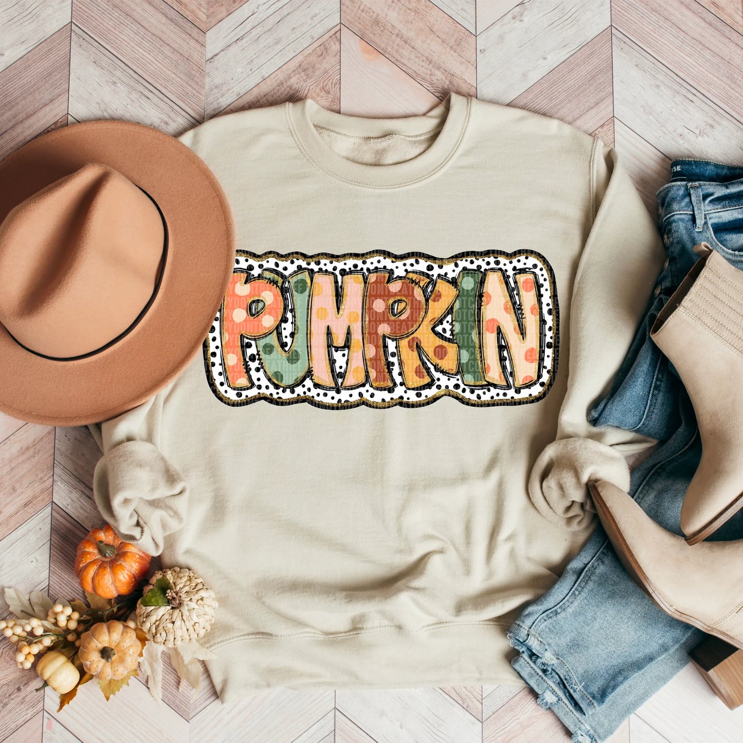 Pumpkin Polka Dots-Ollie & Co.