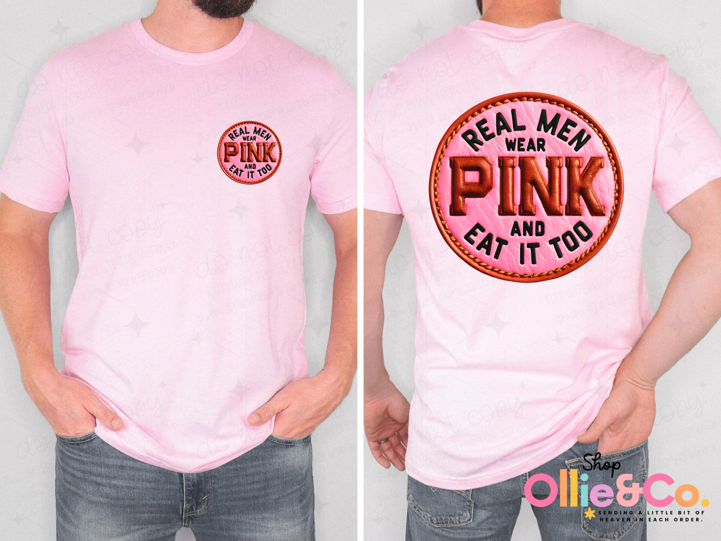 Real men wear pink-Ollie & Co.