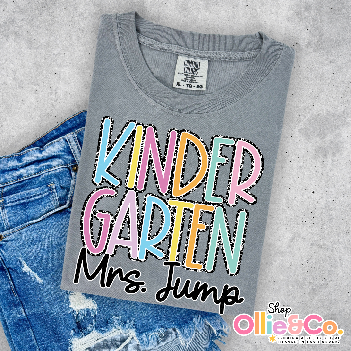 Notebook Neon Grades with Teacher Name-Ollie & Co.