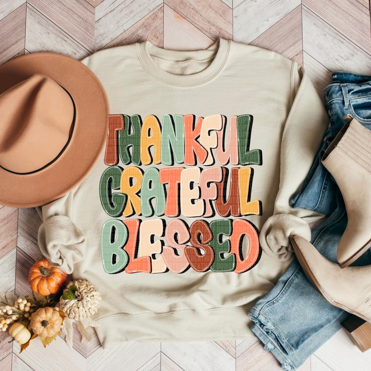 Thankful Grateful Blessed-Ollie & Co.