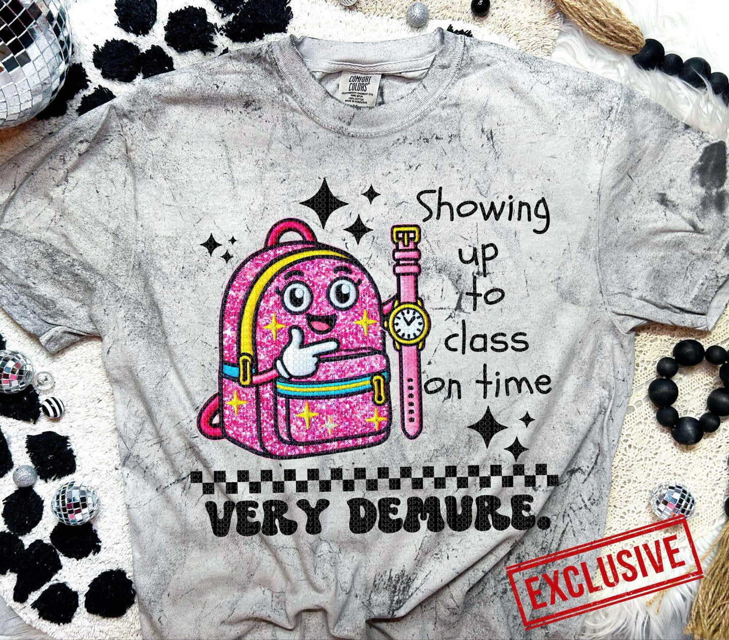 Showing up to class on time is very demure-Ollie & Co.
