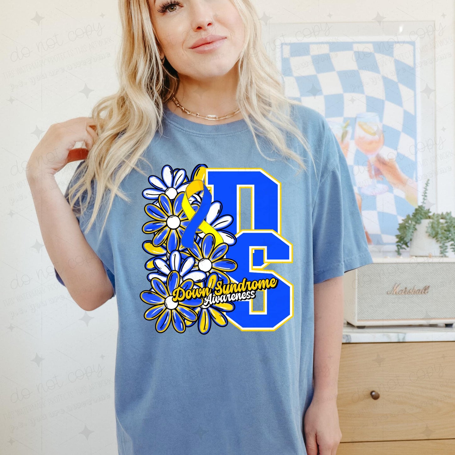 Down Syndrome Awareness Floral-Ollie & Co.